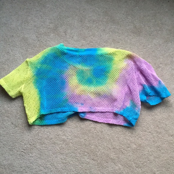 Tie dye Forever 21 crop top - Picture 3 of 4